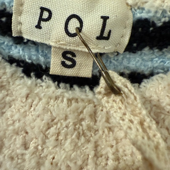 POL Cream and Black Striped Turtleneck Sweater - Picture 3 of 3